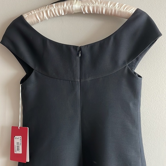 VALENTINO Bow-embellished wool and silk-blend cady mini dress - Picture 8 of 13